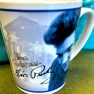Elvis Blue Christmas Mug